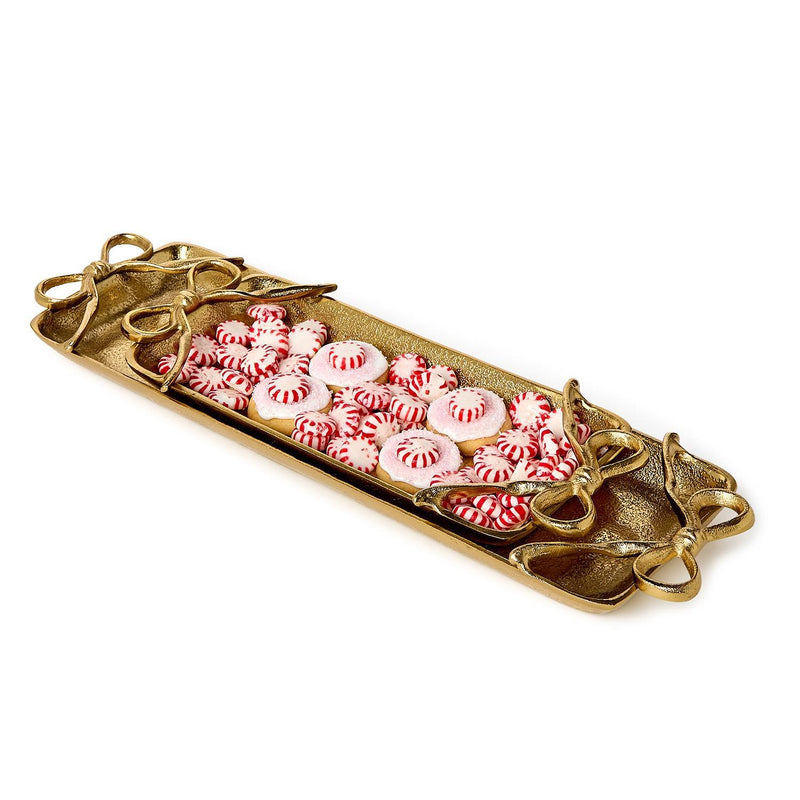Gold Bow Tray, Two Sizes