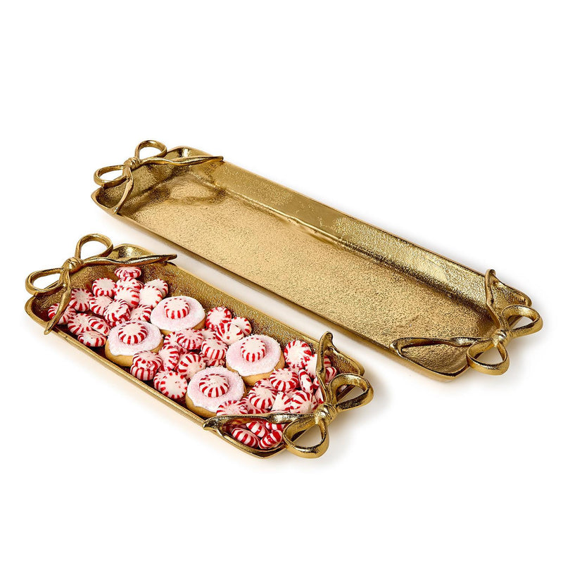 Gold Bow Tray, Two Sizes