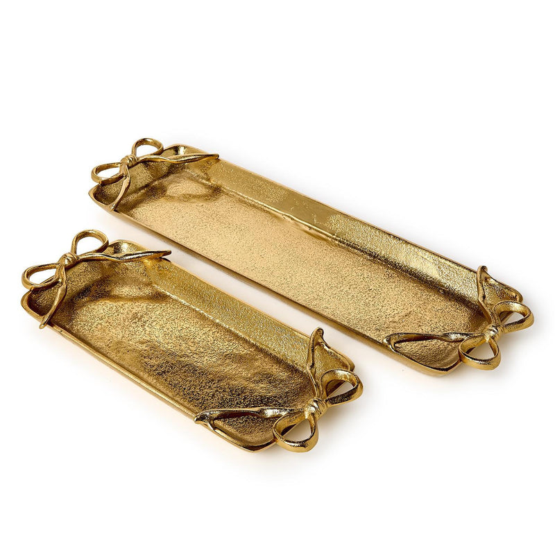Gold Bow Tray, Two Sizes