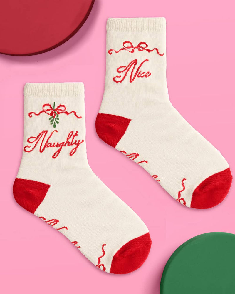 Naughty & Nice Knit Socks