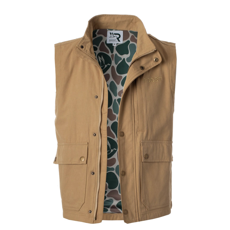 Roost Vest- Tan Camo