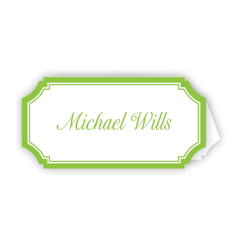 Grass Green Border Placecard