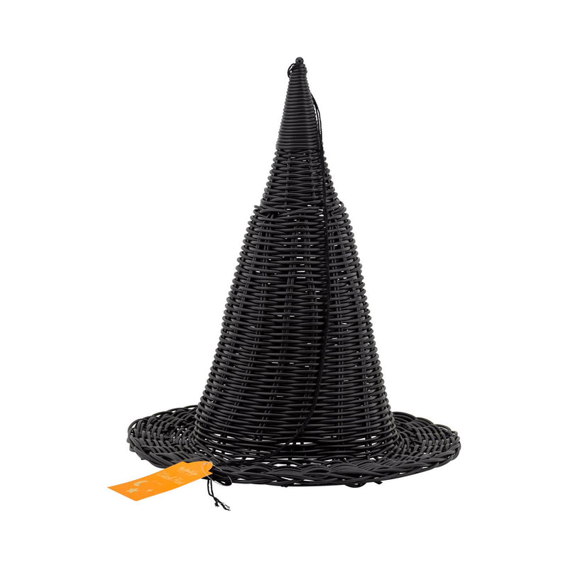 Faux Wicker Witch Hat - 15"