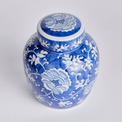 Barclay Butera Dynasty Lotus Lidded Jar