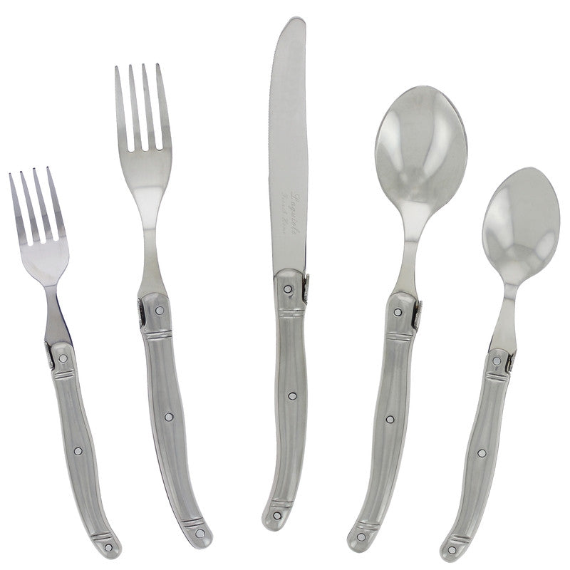 Laguiole 5-Piece Stainless Steel Flatware Set