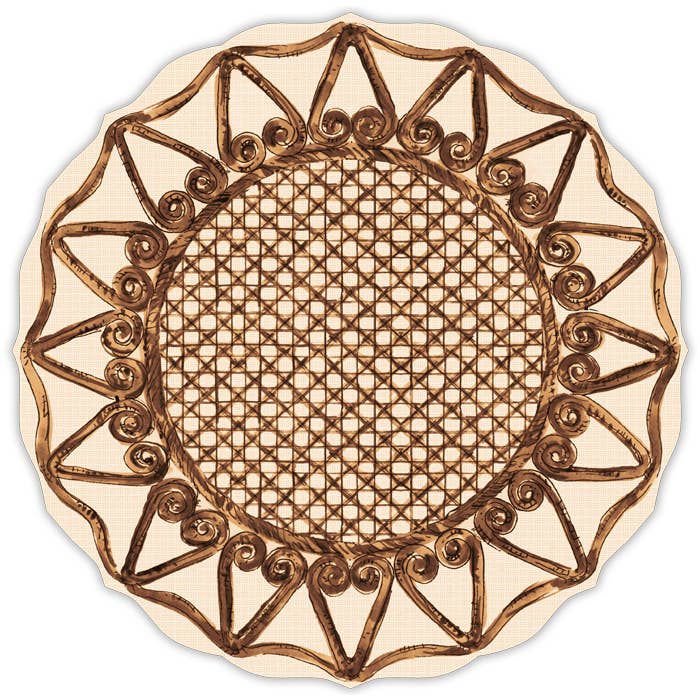 Cane Brown Posh Die-Cut Placemat