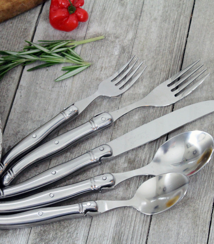 Laguiole 5-Piece Stainless Steel Flatware Set