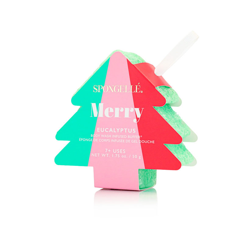 Holiday Tree Infused Body Wash Buffer, 4 Fragrances to Choose