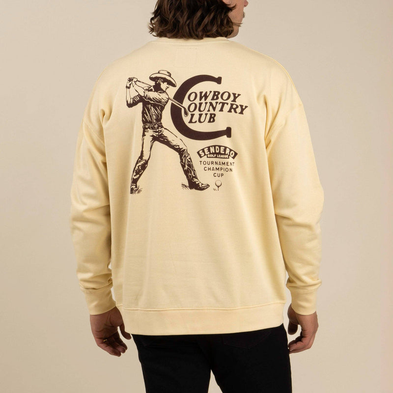 Cowboy Country Club Sweatshirt: Cream
