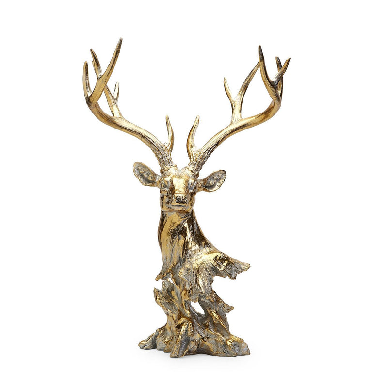 Gold Leaf Deer Decor