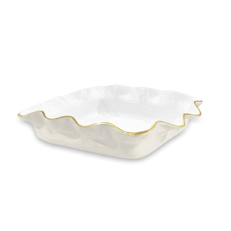Encanto Carola Casserole Holder - Square, Cream & White
