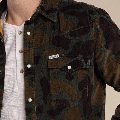 Desperado Shacket: Woodland Camo / X-Large