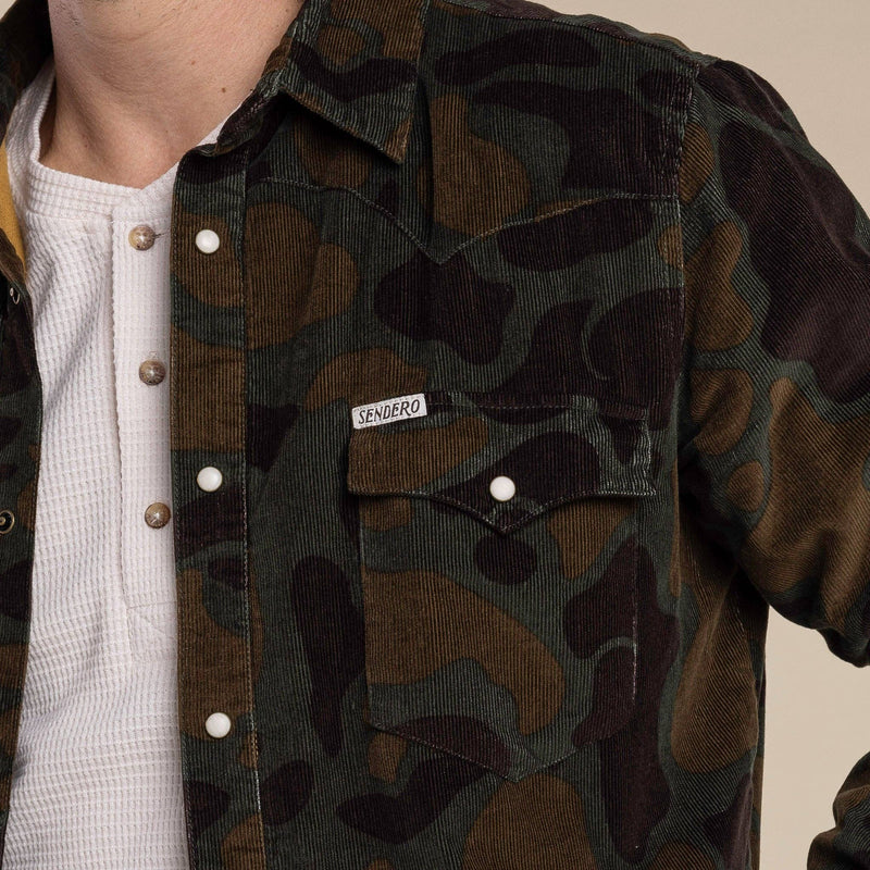 Desperado Shacket: Woodland Camo / X-Large