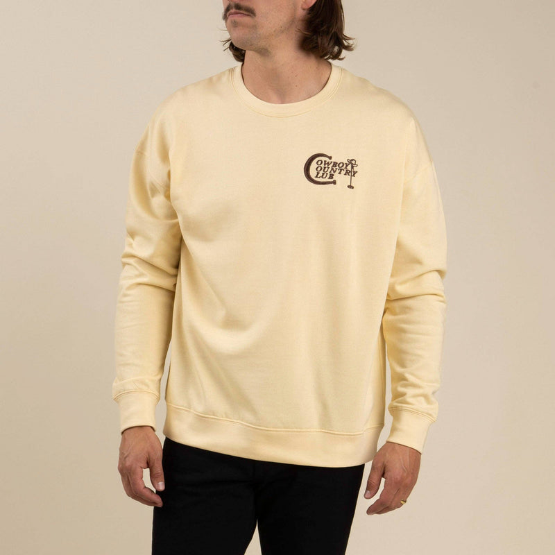 Cowboy Country Club Sweatshirt: Cream
