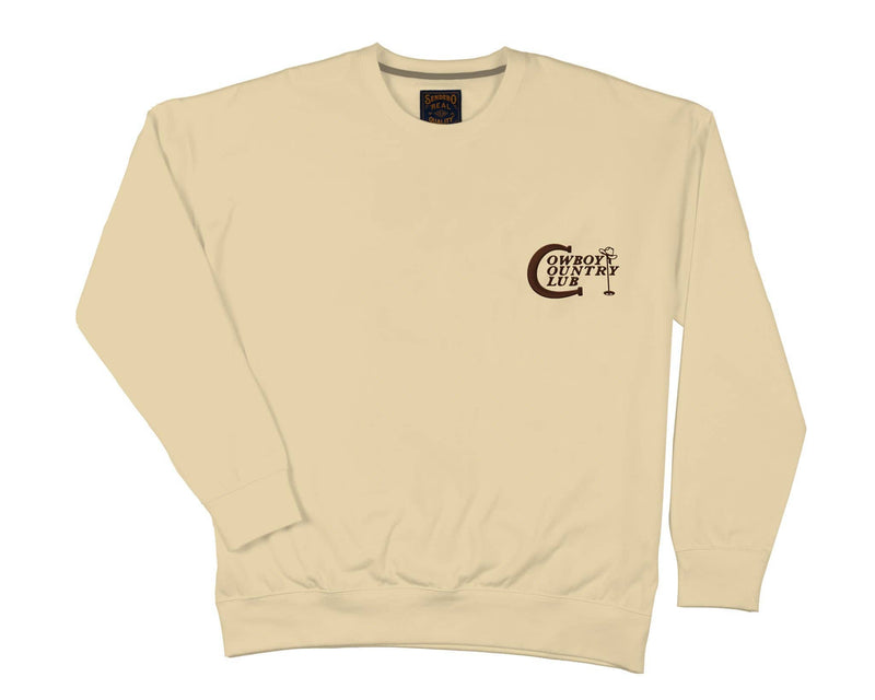 Cowboy Country Club Sweatshirt: Cream