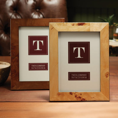 Burled Wood Frame, 5x7 - Two Colors