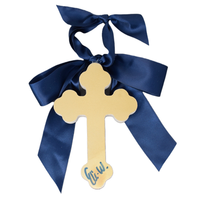 Blue Hallelujah Cross - 6"