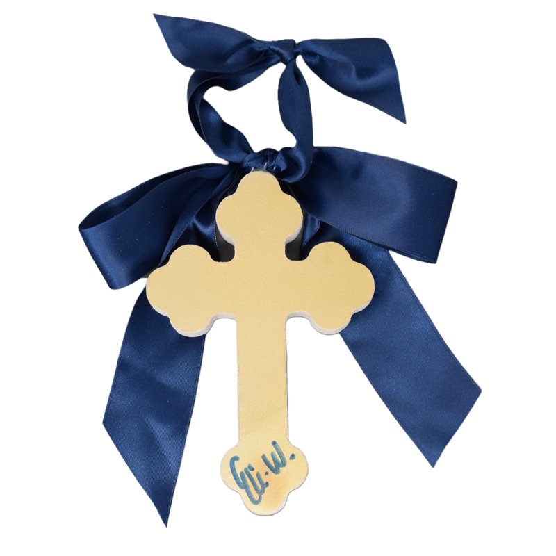 Blue Hallelujah Cross - 6"