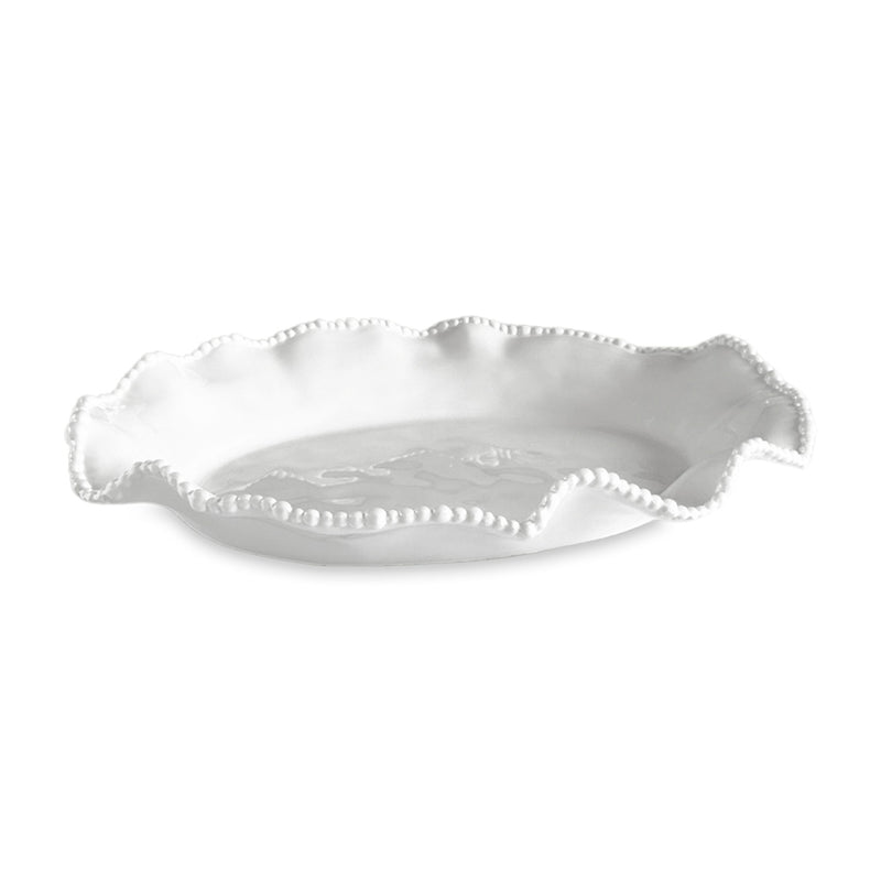 Vida Alegria Oval Platter- White