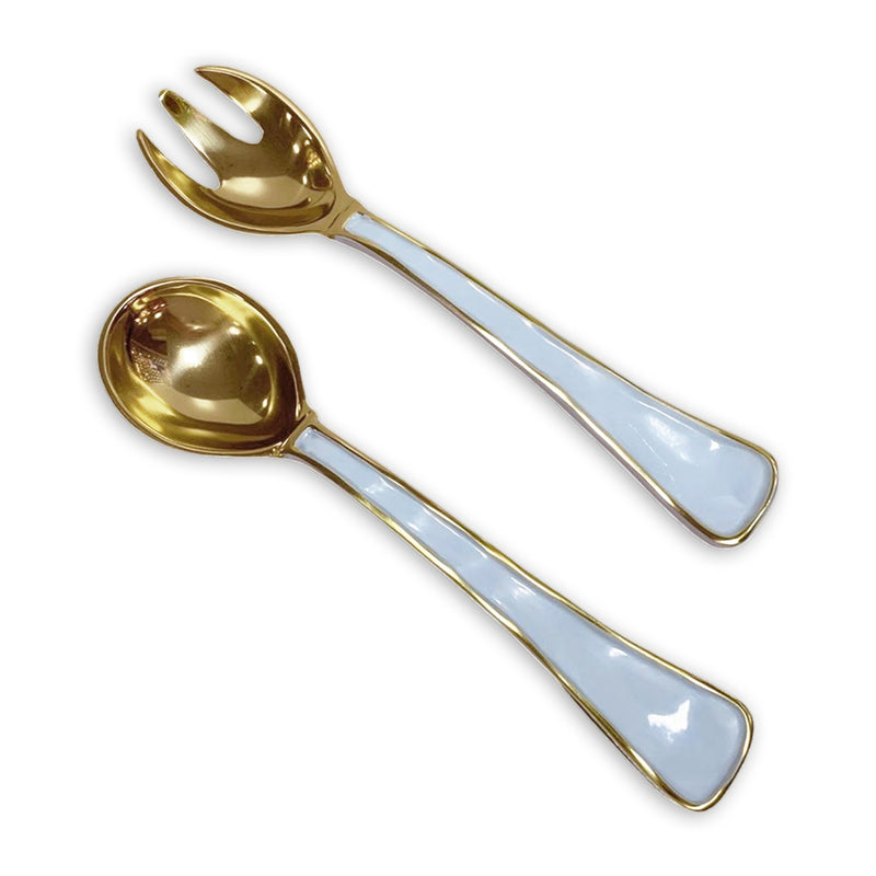 ENCANTO Soho Salad Servers- Periwinkle