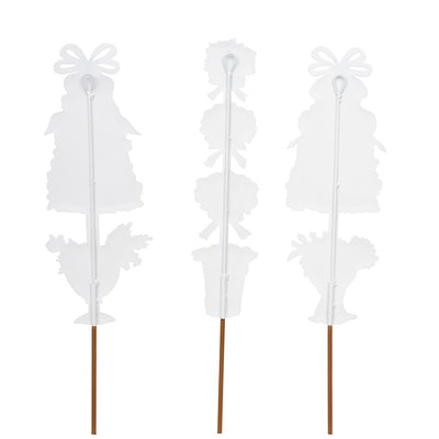 Beck's Traditional Pinecone Trees, Set of 3 Stakes/Hangers