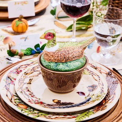 Forest Walk Bowl with Lid, Multi Animals