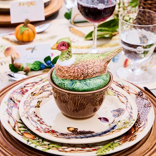Forest Walk Bowl with Lid, Multi Animals