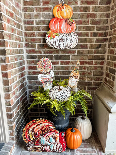 Beck's Fall Pumpkin Stake/Hanger