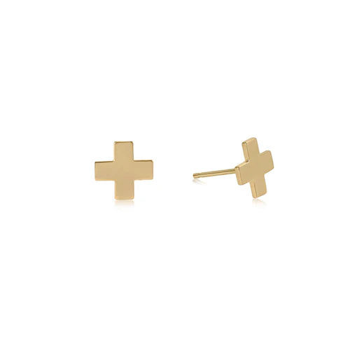 Signature Cross Gold Stud- Gold