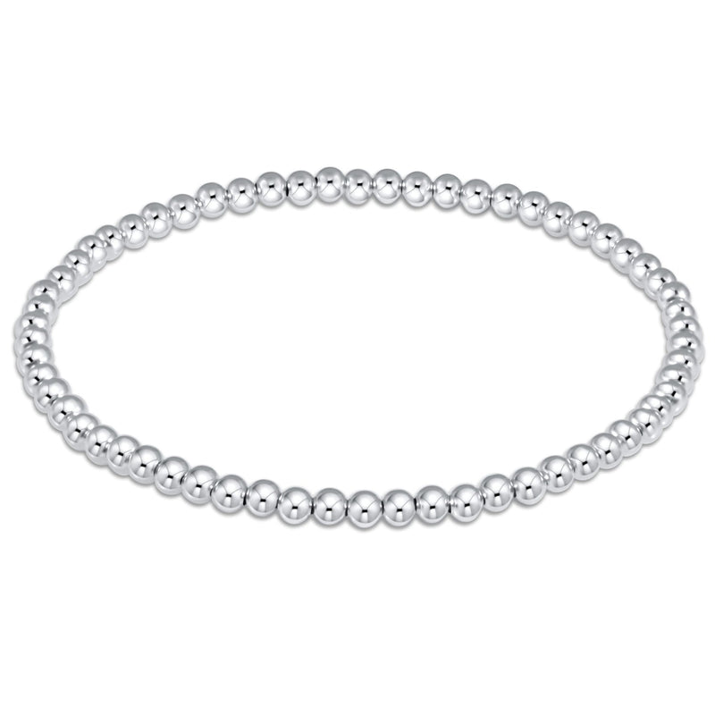 Classic Sterling 3mm Bead Bracelet