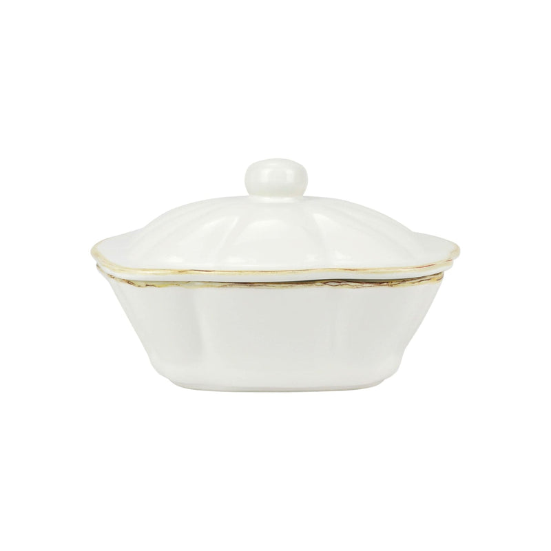 Italian Bakers Square Covered Casserole Dish, White