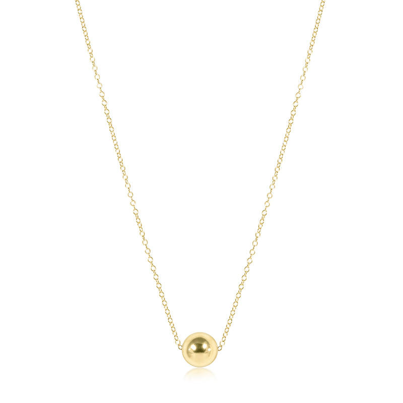 16" Necklace Gold - Classic 8mm Gold