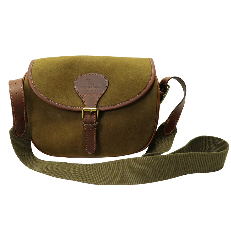 Shell Bag- Olive Waxed Canvas