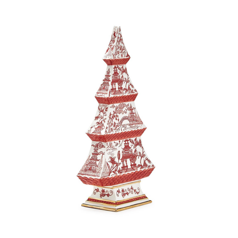 Winter Toile Christmas Tree