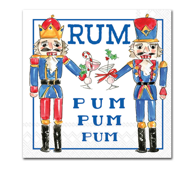 Nutcrackers Rum  Cocktail Napkin