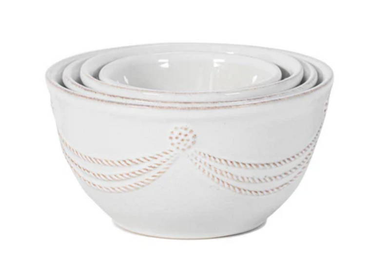 Berry & Thread Nesting Prep Bowls Set- Whitewash