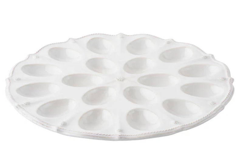 Berry & Thread Deviled Egg Platter - Whitewash