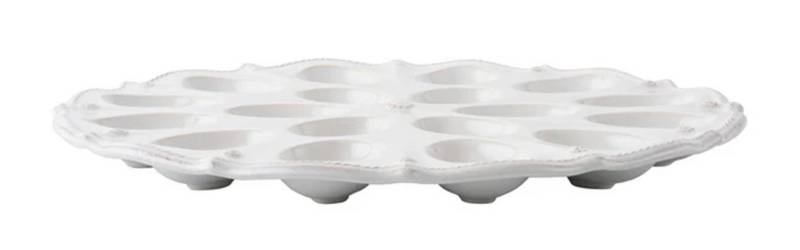 Berry & Thread Deviled Egg Platter - Whitewash