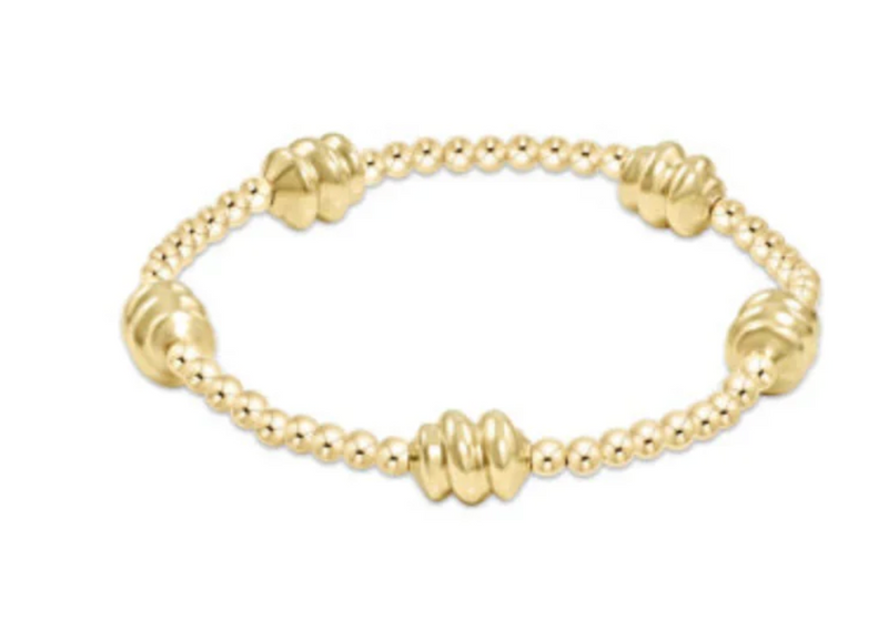 Admire Gold 3mm Bead Bracelet- Gold