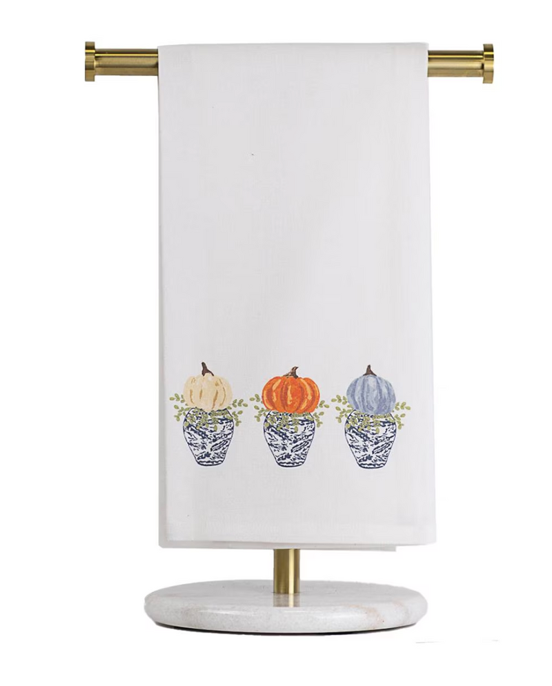 Fallview Pumpkin Topiary Hand Towel