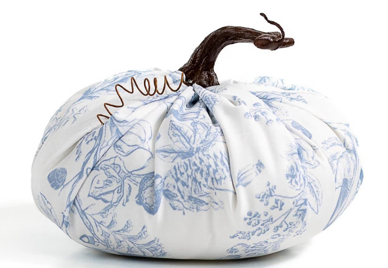 Gloria Pumpkin- Blue/White