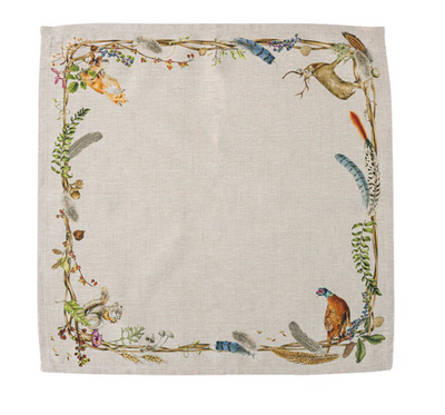 Forest Walk Napkin with Animals, Set of 4