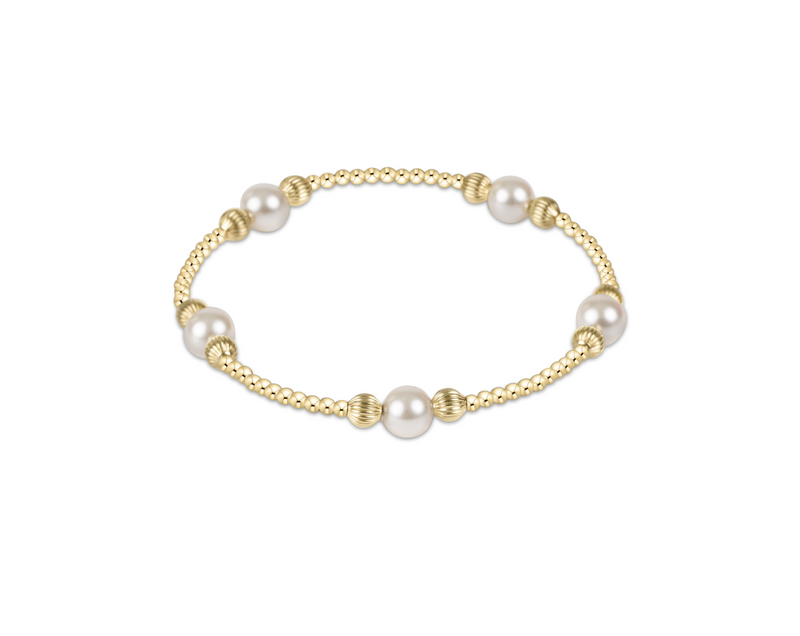 Purpose Dignity 6mm Bead Bracelet - Pearl
