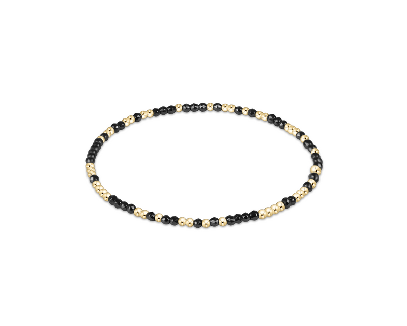 EXTENDS Hope Unwritten Faceted Hematite 2mm Bead Bracelet