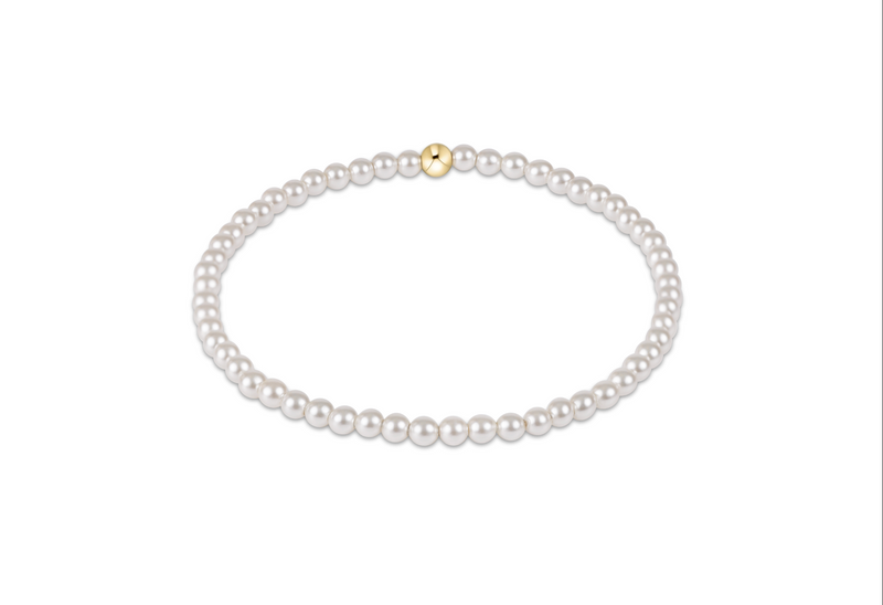 Classic Pearl 3mm Bead Bracelet