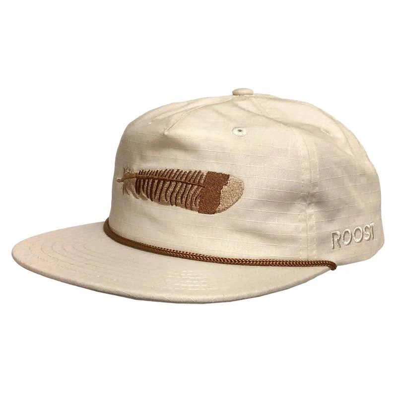 Roost Turkey Feather Rope Hat-Cream