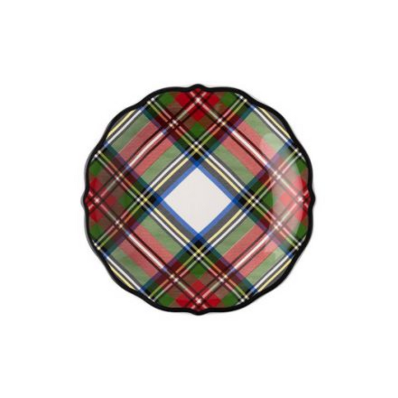 Stewart Tartan Cocktail Plate