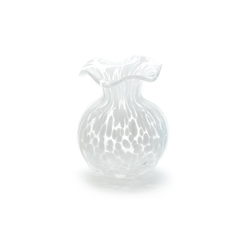 Ruffled Edge Spotted Vase