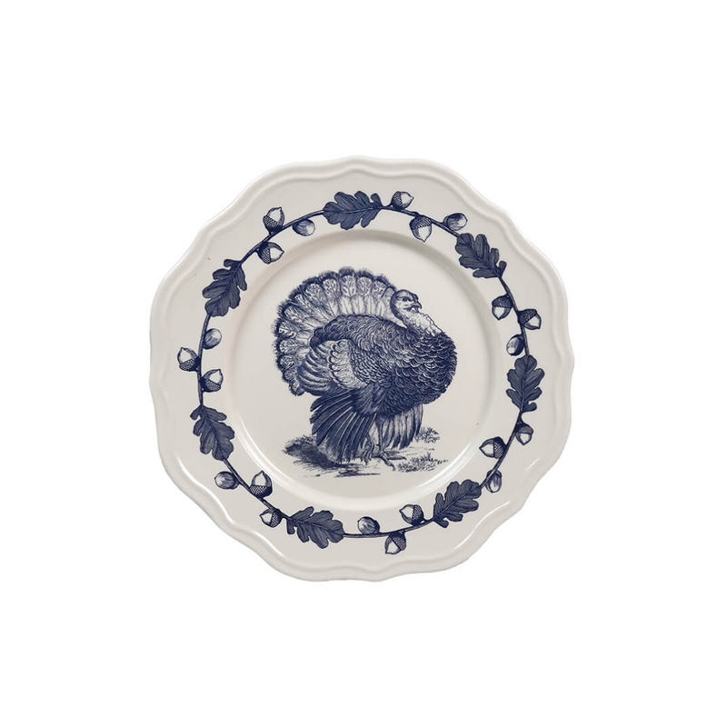 Turkey Scalloped Melamine Plate