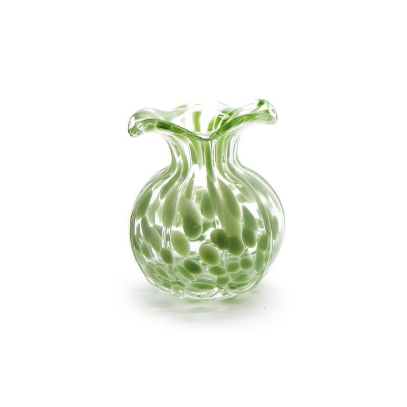 Ruffled Edge Spotted Vase